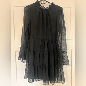 Black long sleeve shein dress size medium